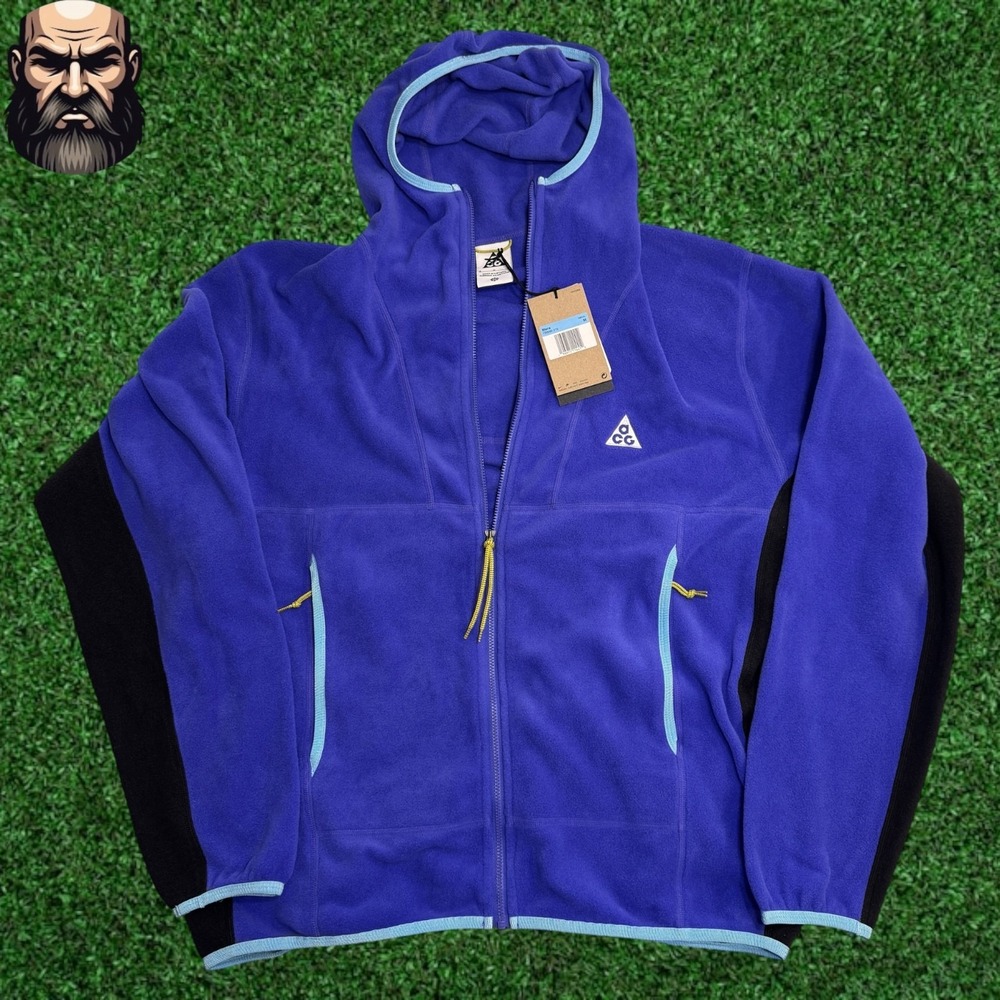 Nike ACG Wolf Tree Polartec Fleece Full Zip Hoodie FB8082-510 Men's Size M